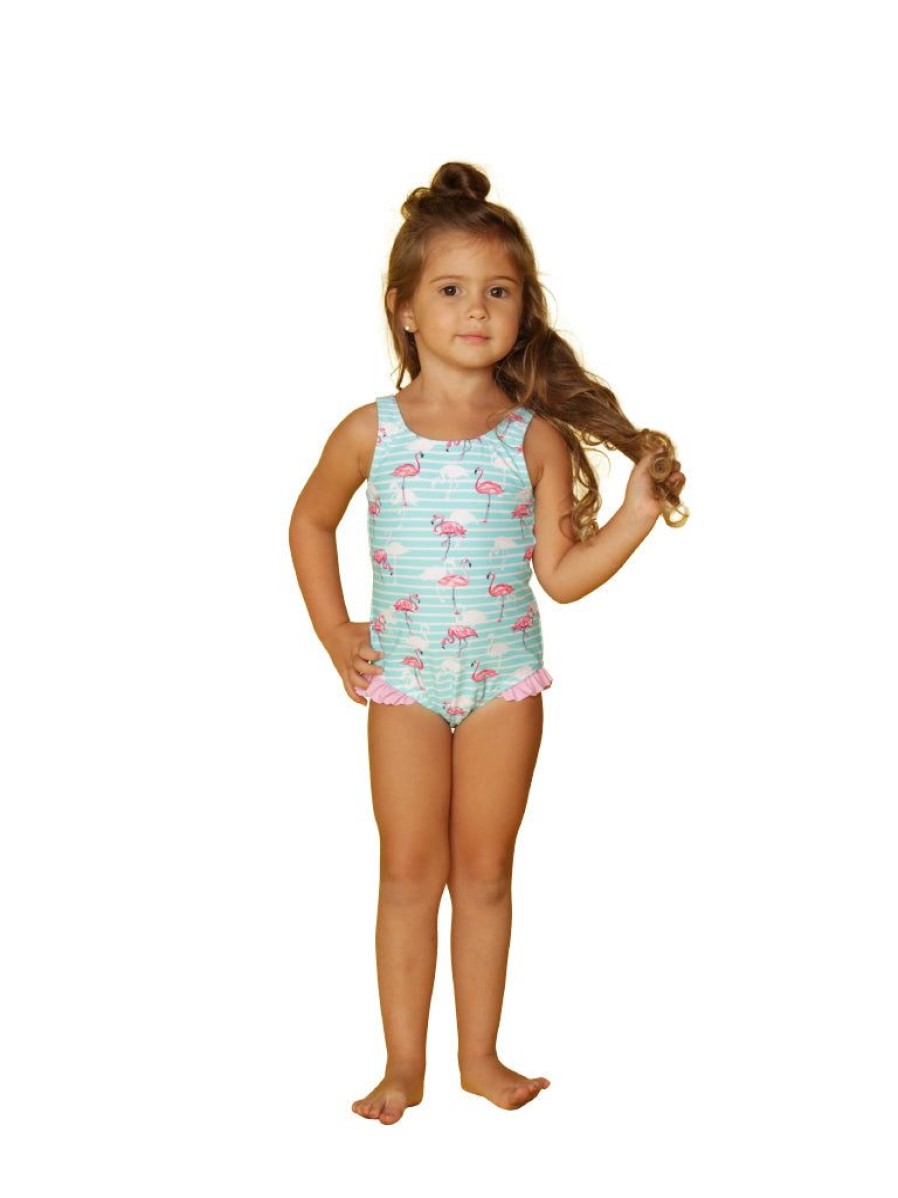 Kids Ingear active | Little Girls' Side Ruffle One Piece Swim Suit