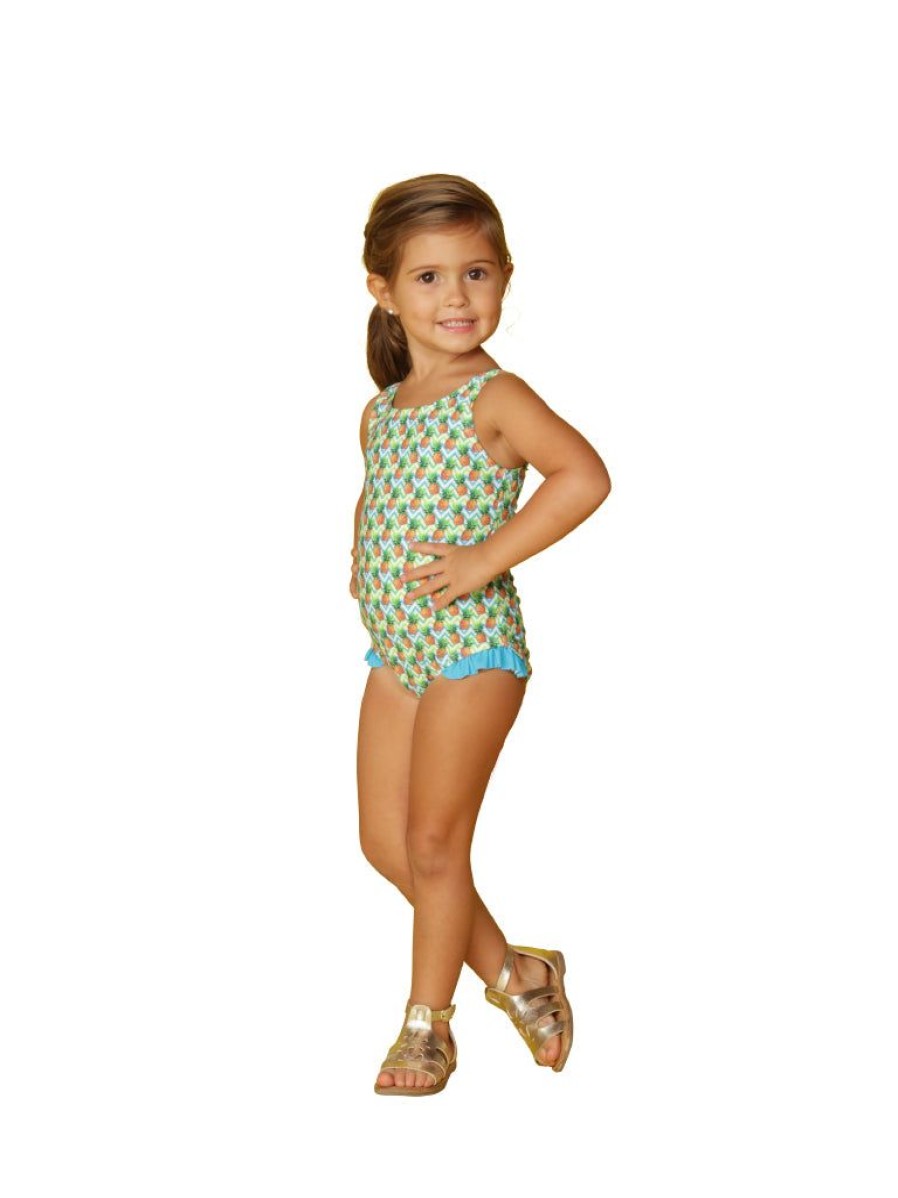 Kids Ingear active | Little Girls' Side Ruffle One Piece Swim Suit