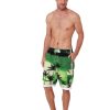 Men Ingear Active Board Shorts | Men'S Elasticized Swim Shorts - Board Shorts In Green Hues