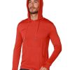 Men Ingear Active | Men'S Long Sleeve Hoodie In Rust