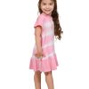 Kids Ingear active | Cap Sleeve Hoodie Dress In Tie Dye Colors