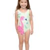 Kids INGEAR | One Piece Bathing With A Flamingo On Front.