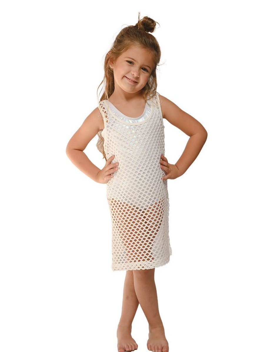 Kids Ingear Active | Girl'S Fishnet Mesh Dress With A Racer Back Detail