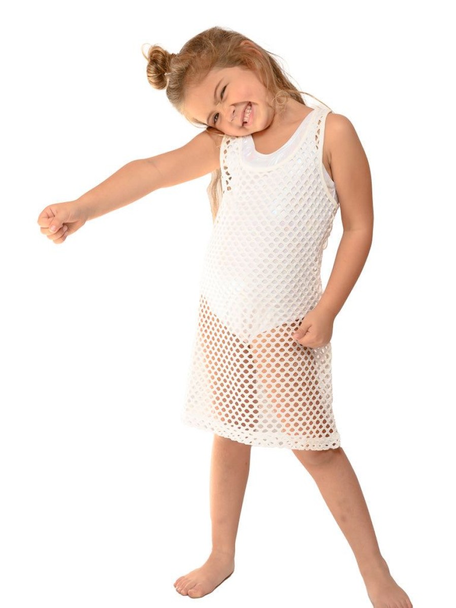 Kids Ingear Active | Girl'S Fishnet Mesh Dress With A Racer Back Detail