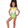 Kids mygoshirt | Rainbow Pineapple One Piece Bathing Suit