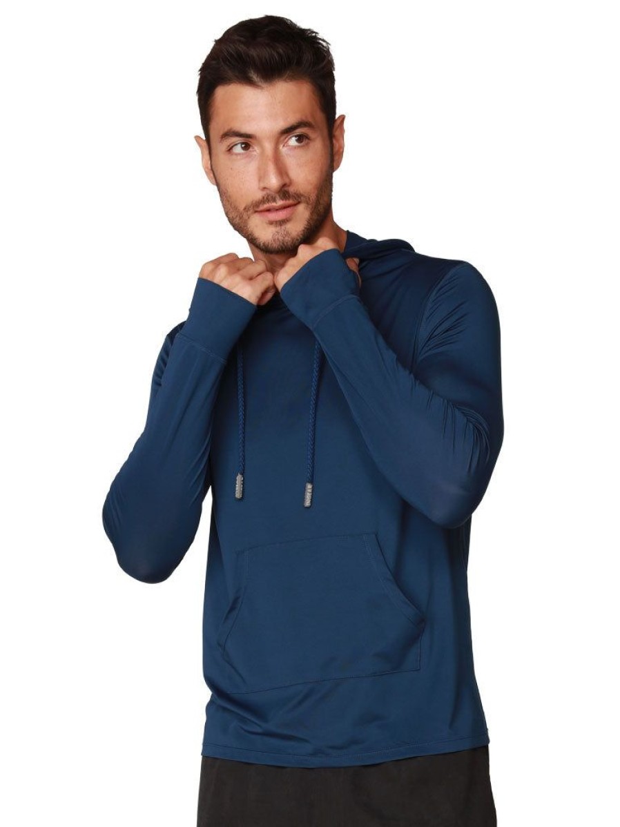 Men Ingear Active | Men'S Long Sleeve Hoodie In Navy