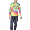 Men Ingear Active | Men'S Long Sleeve Hoodie Printed In Tie-Dye