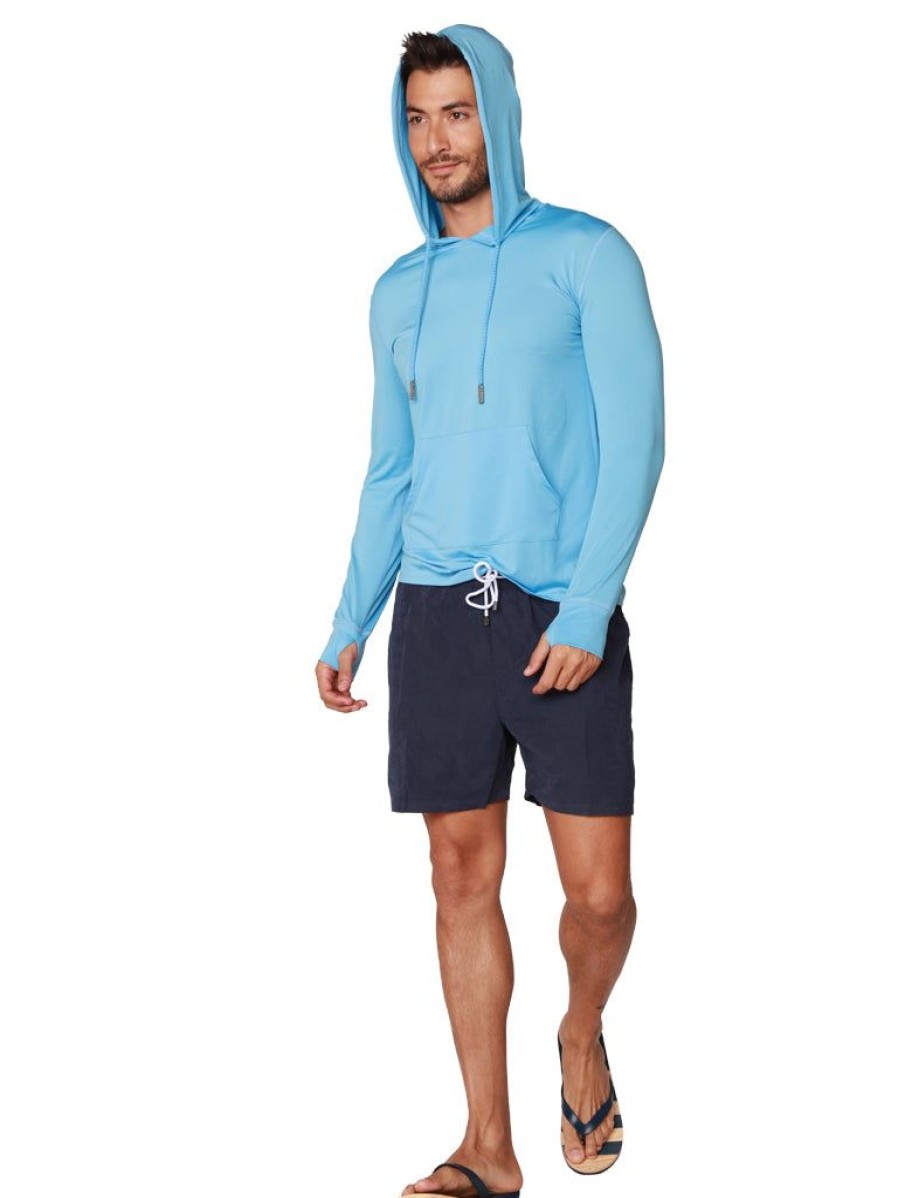 Men Ingear Active | Men'S Long Sleeve Hoodie In Sky Color