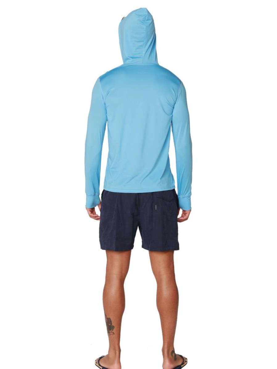 Men Ingear Active | Men'S Long Sleeve Hoodie In Sky Color