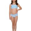 Kids Ingear active | Girl'S "Pink Pineapples" Two Piece Ruffled Shoulder Bikini