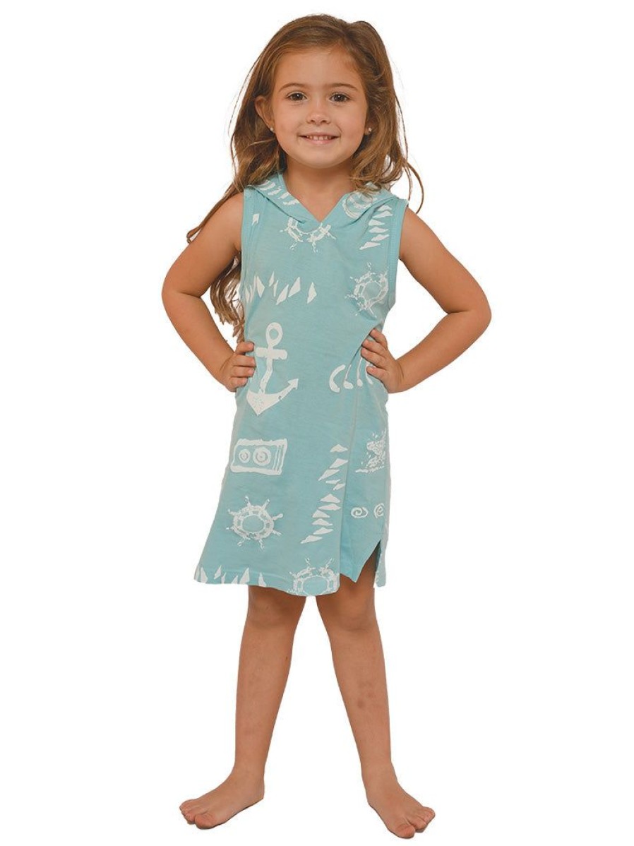 Kids Ingear active | Printed Jersey Hoodie Dress For Girls