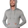 Men Ingear Active | Men'S Long Sleeve Hoodie In Silver