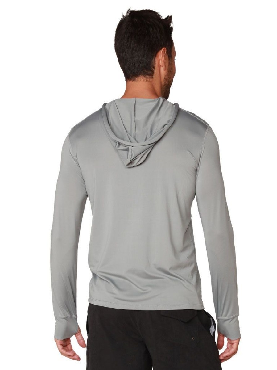 Men Ingear Active | Men'S Long Sleeve Hoodie In Silver