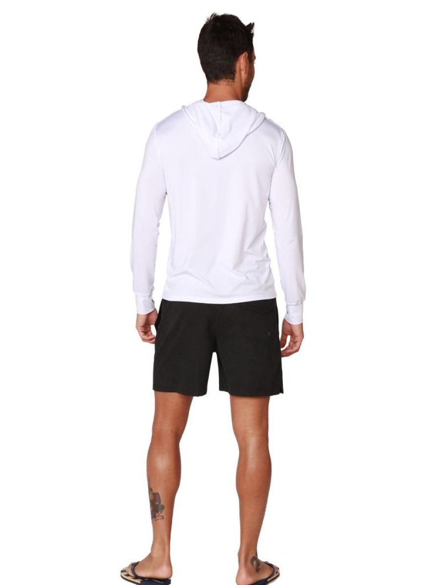 Men Ingear Active | Men'S Long Sleeve Hoodie In Color White