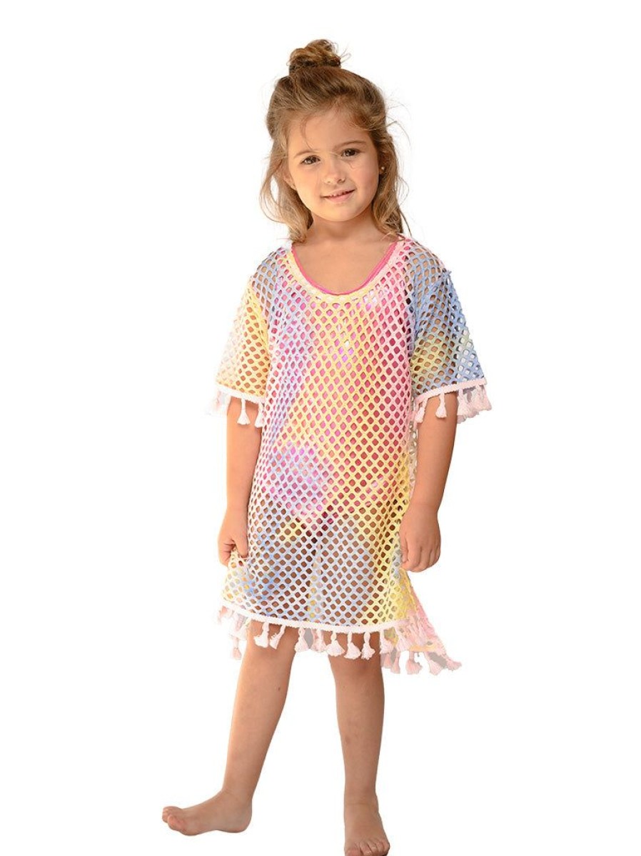 Kids Ingear Active | Girl'S Fishnet Mesh Dress With A Racer Back Detail