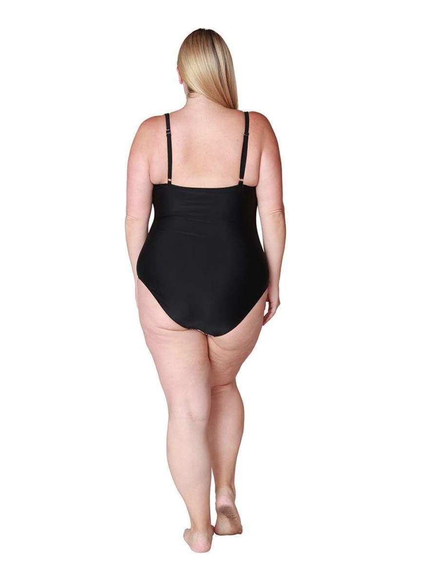 Women Ingear Active Women'S Swimwear | Missy Side Shirred One Piece Tank Bathing Suit