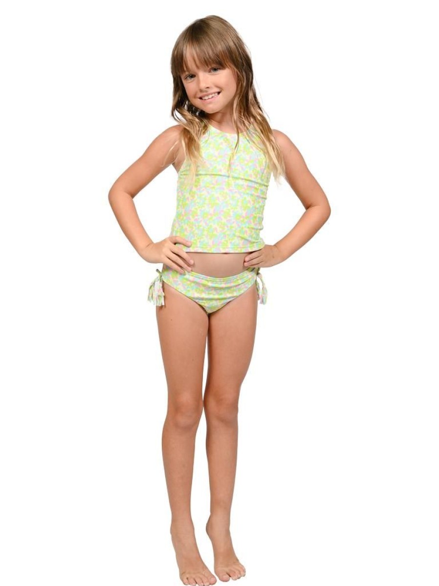 Kids Ingear active | Girl'S High Neck Tankini And Swim Pants With Side Ties.