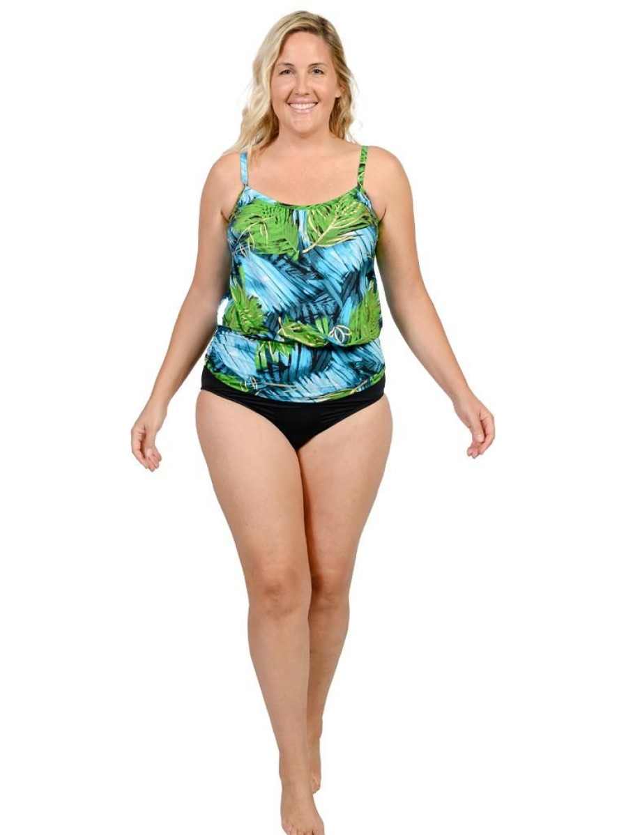 Women Ingear Active Women'S Swimwear | Blouson Tankini