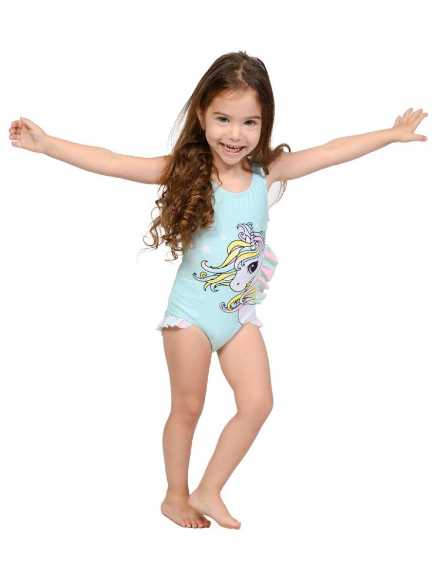 Kids INGEAR | Rainbow Unicorn Bathing Suit For Little Girls