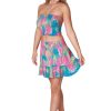 Women Ingear Active Women'S Dresses | Tube Top And Ruffled Mini Skirt